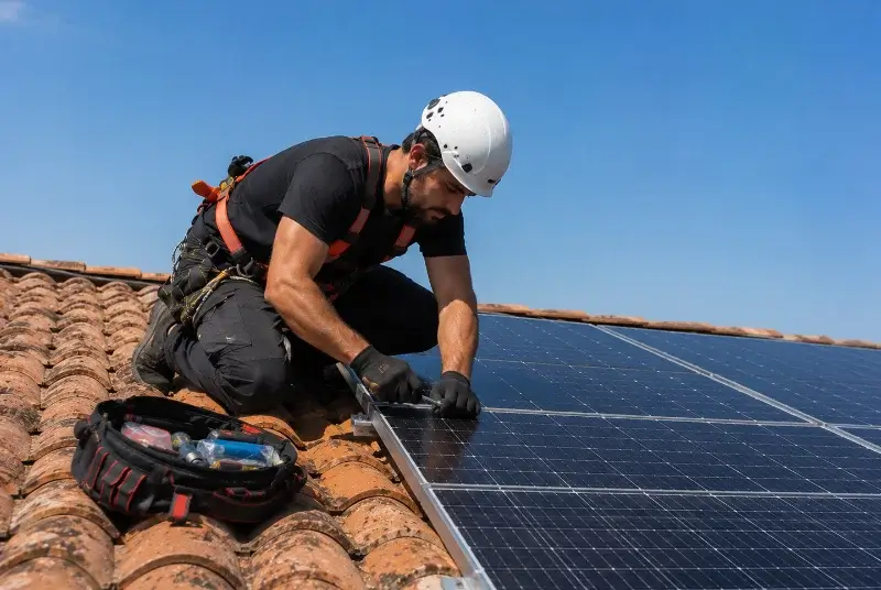 Maintenance et monitoring de panneaux solaires à Camphin-en-Pévèle